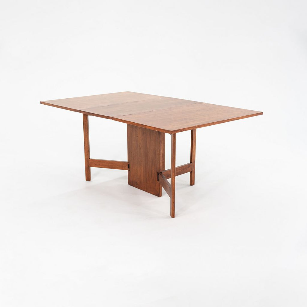 C. 1954 George Nelson Herman Miller Gate Leg Dining Table in Mahogany Model 4656