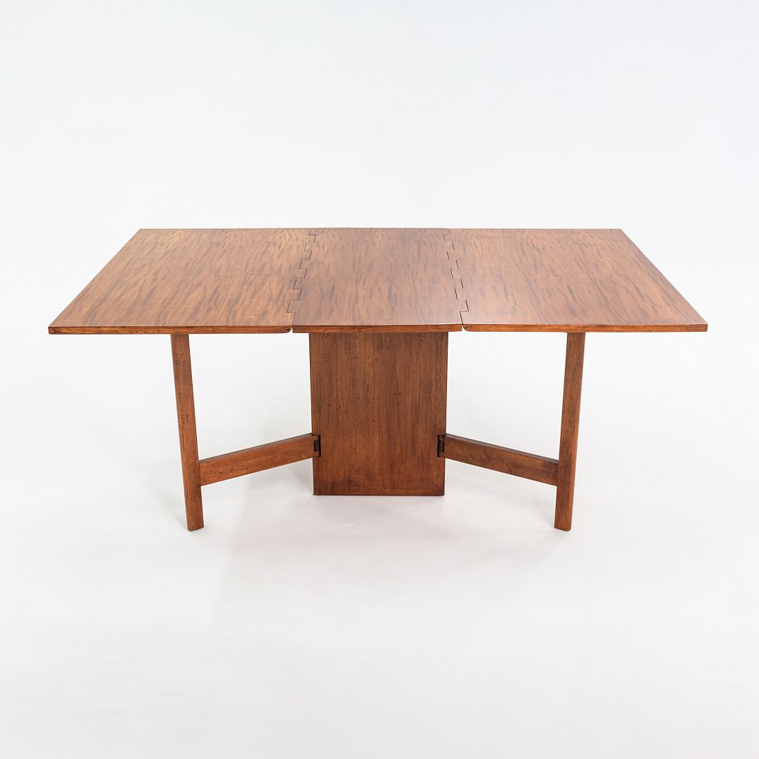 C. 1954 George Nelson Herman Miller Gate Leg Dining Table in Mahogany Model 4656