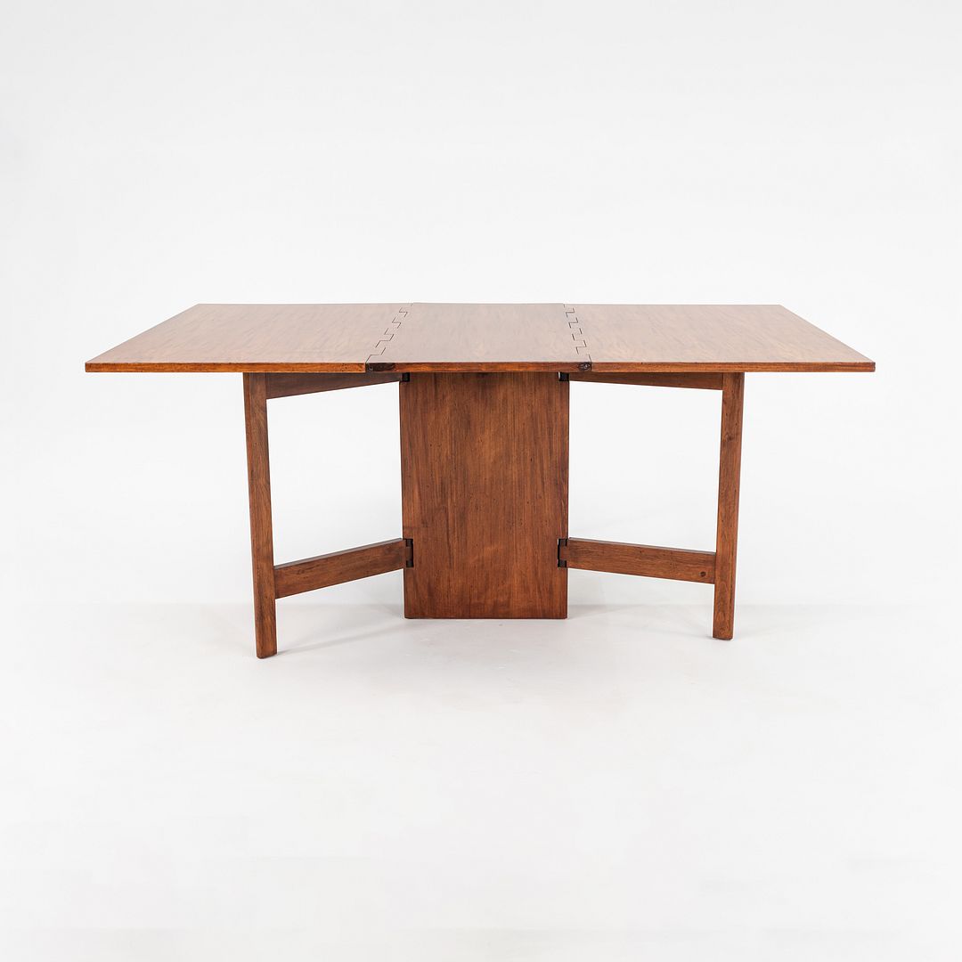 C. 1954 George Nelson Herman Miller Gate Leg Dining Table in Mahogany Model 4656