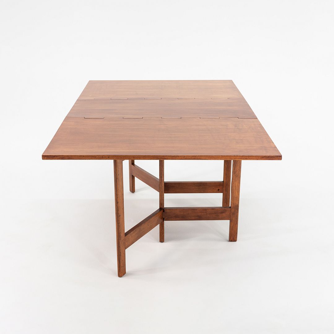 C. 1954 George Nelson Herman Miller Gate Leg Dining Table in Mahogany Model 4656