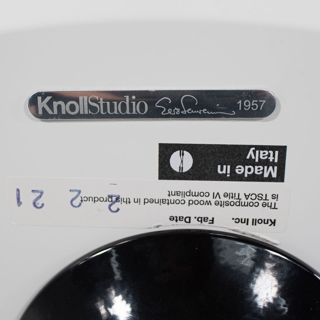 2021 Knoll Saarinen Pedestal Side Table by Eero Saarinen for Knoll in Laminate