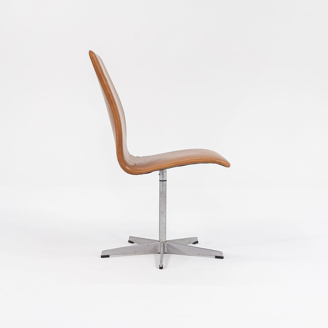 1973 Pair of Oxford Chairs, Model 3171T by Arne Jacobsen for Fritz Hansen in New Cognac Leather