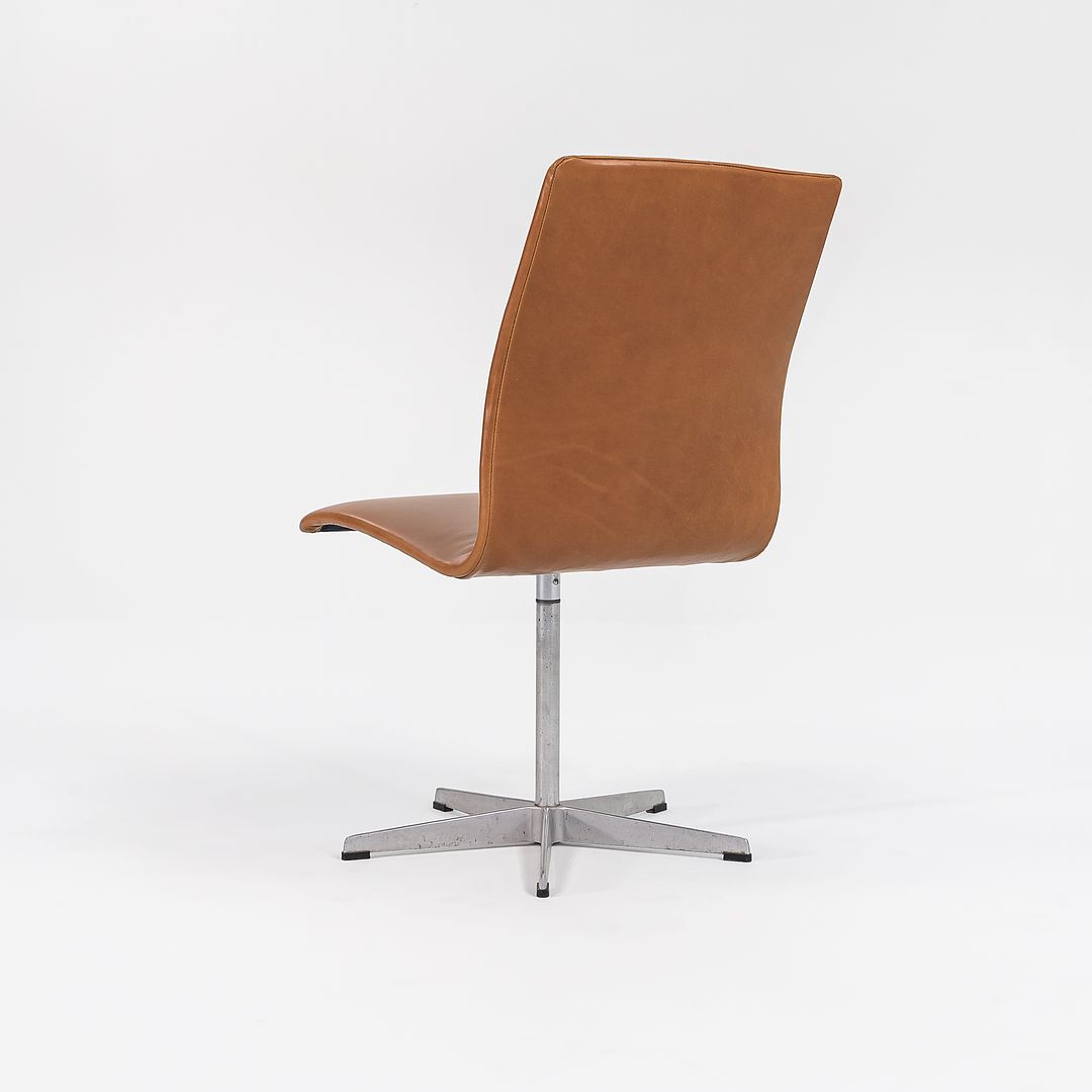 1973 Pair of Oxford Chairs, Model 3171T by Arne Jacobsen for Fritz Hansen in New Cognac Leather