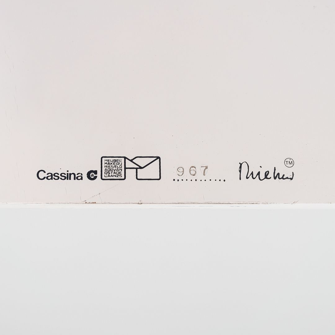 1970s De Stijl 'Schroeder 1' Side Table Designed by Gerrit Rietveld for Cassina