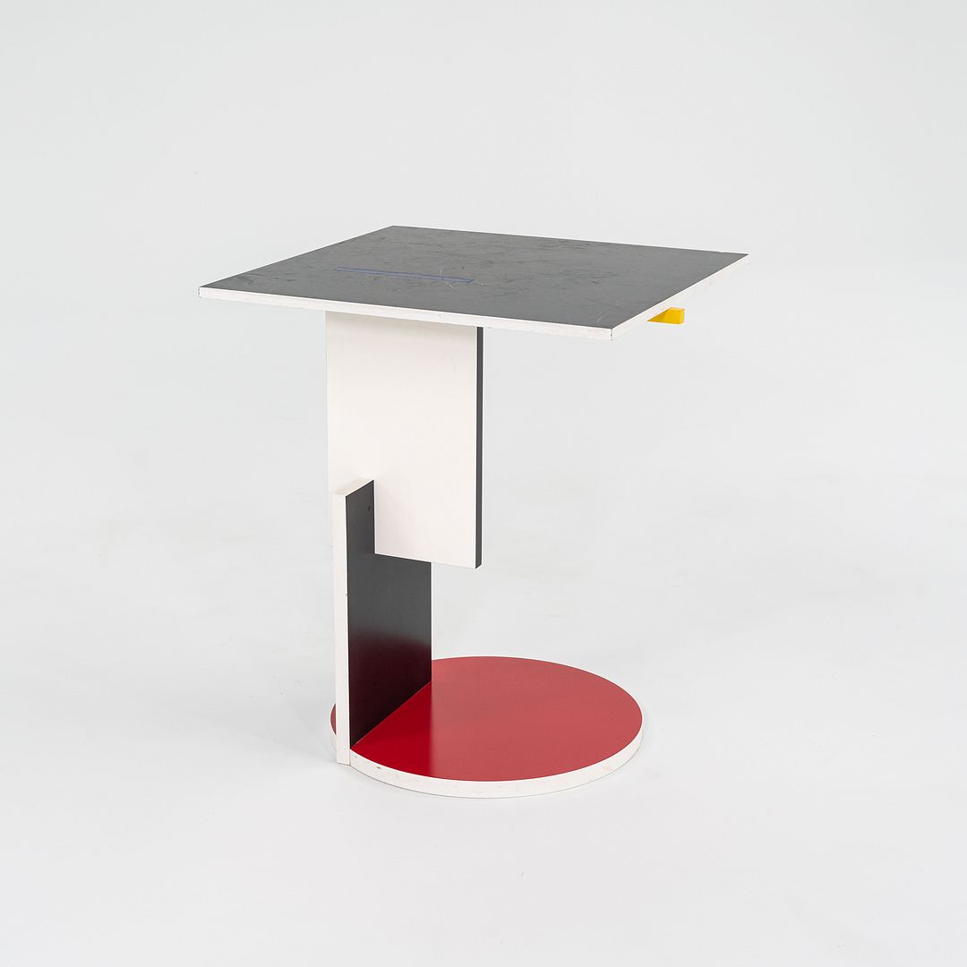 1970s De Stijl 'Schroeder 1' Side Table Designed by Gerrit Rietveld for Cassina