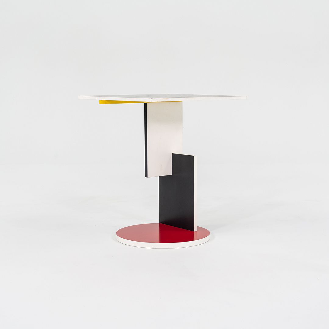 1970s De Stijl 'Schroeder 1' Side Table Designed by Gerrit Rietveld for Cassina