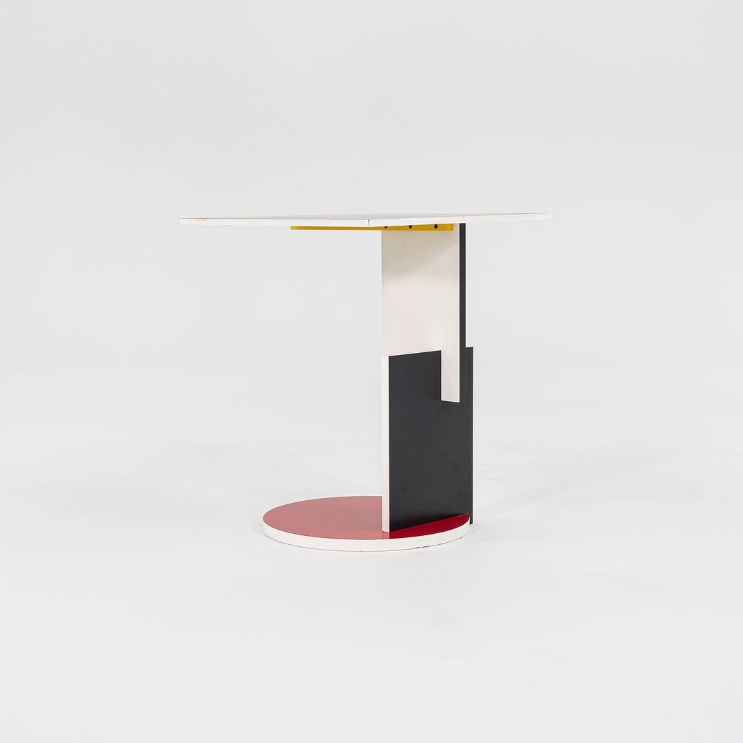 1970s De Stijl 'Schroeder 1' Side Table Designed by Gerrit Rietveld for Cassina