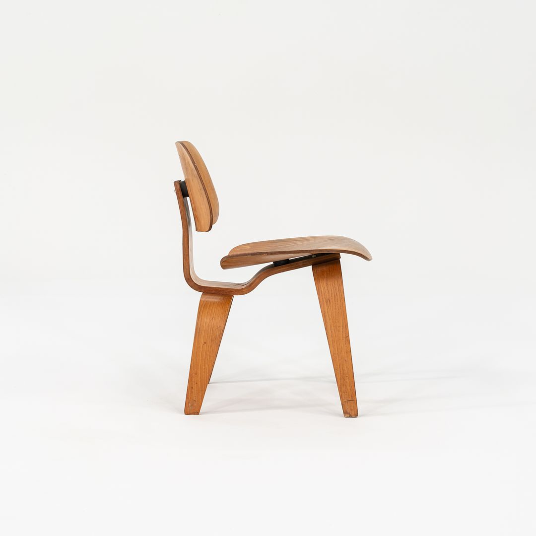 1948 Set of Four DCW Dining Chairs by Ray and Charles Eames for Herman Miller in Calico Ash