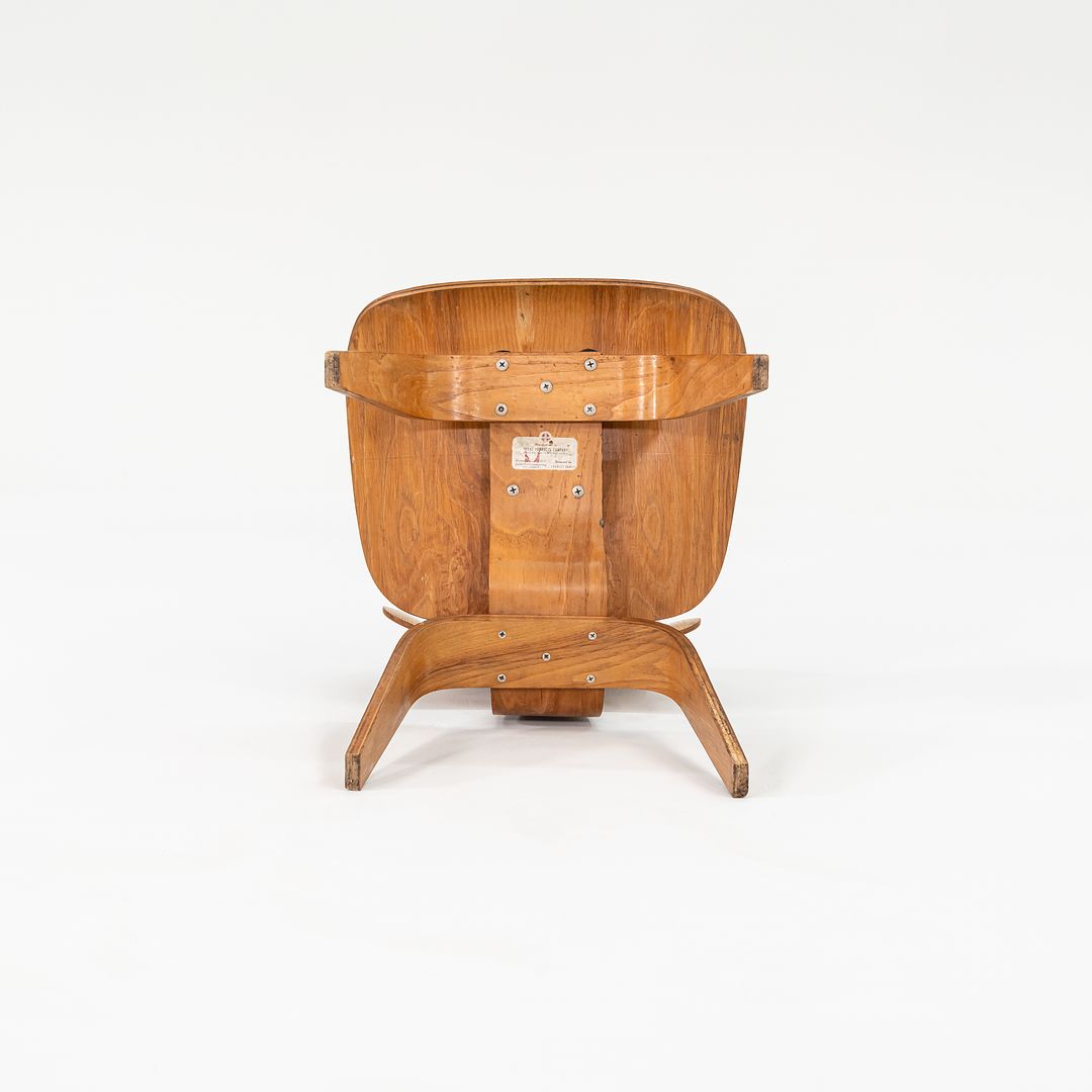 1948 Set of Four DCW Dining Chairs by Ray and Charles Eames for Herman Miller in Calico Ash