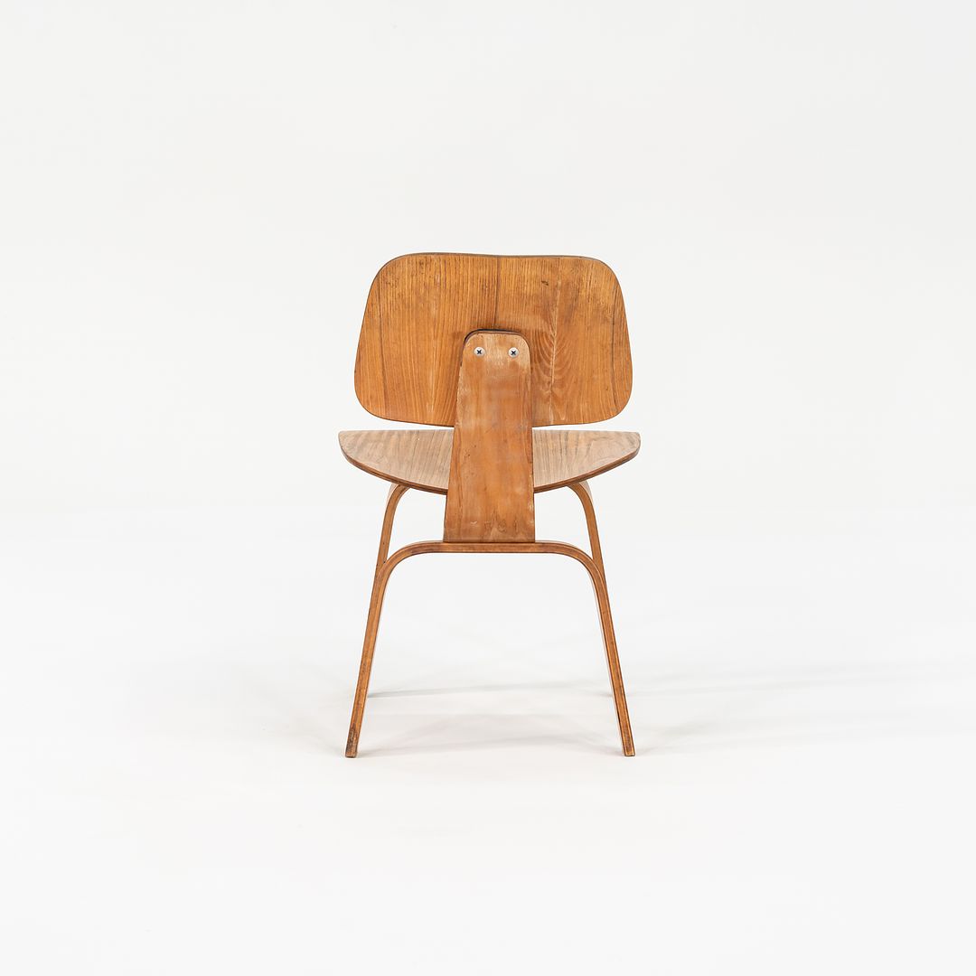 1948 Set of Four DCW Dining Chairs by Ray and Charles Eames for Herman Miller in Calico Ash