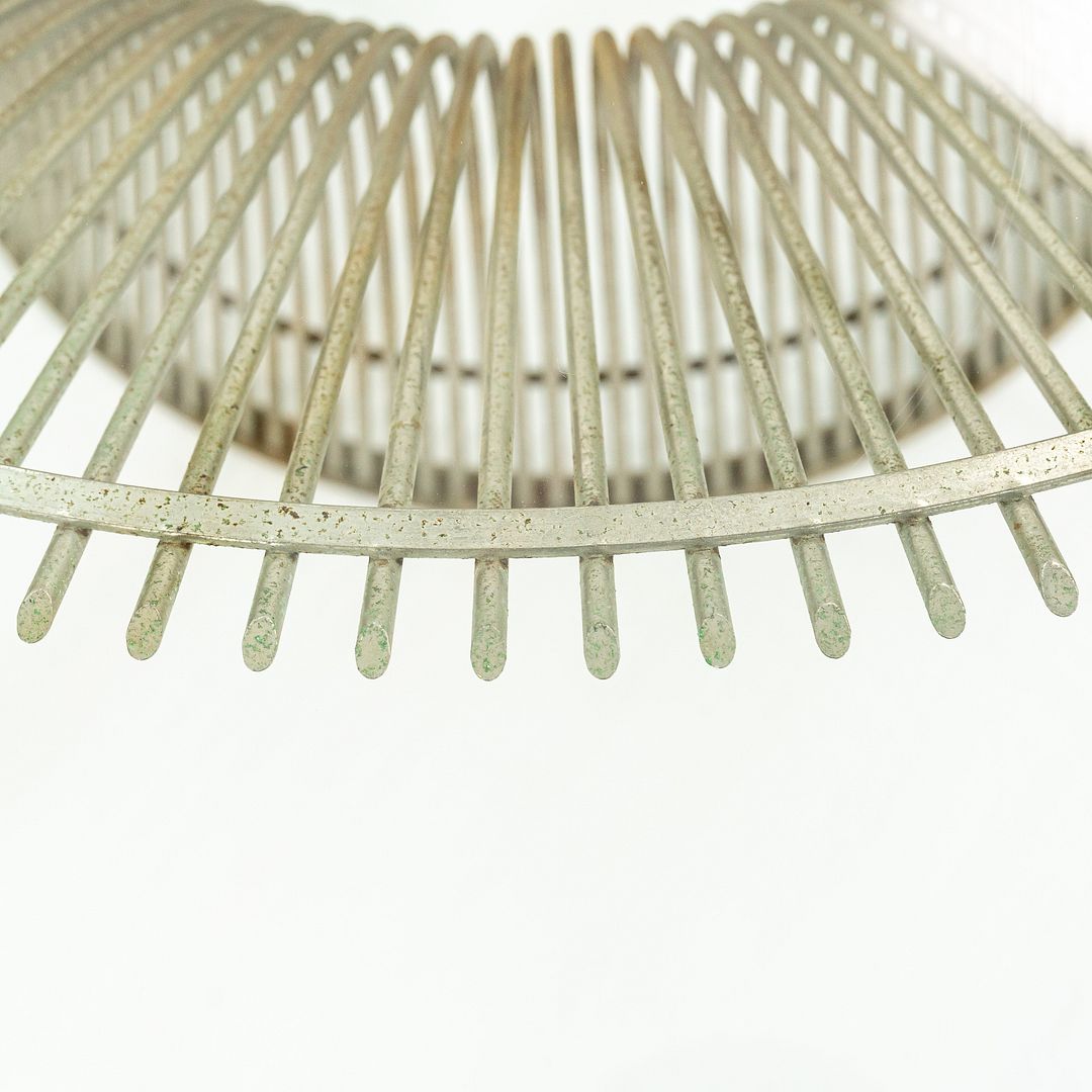 1970s Platner Coffee Table, 3714T by Warren Platner for Knoll in Nickel Plated Steel Wire Rod with 42 inch Top