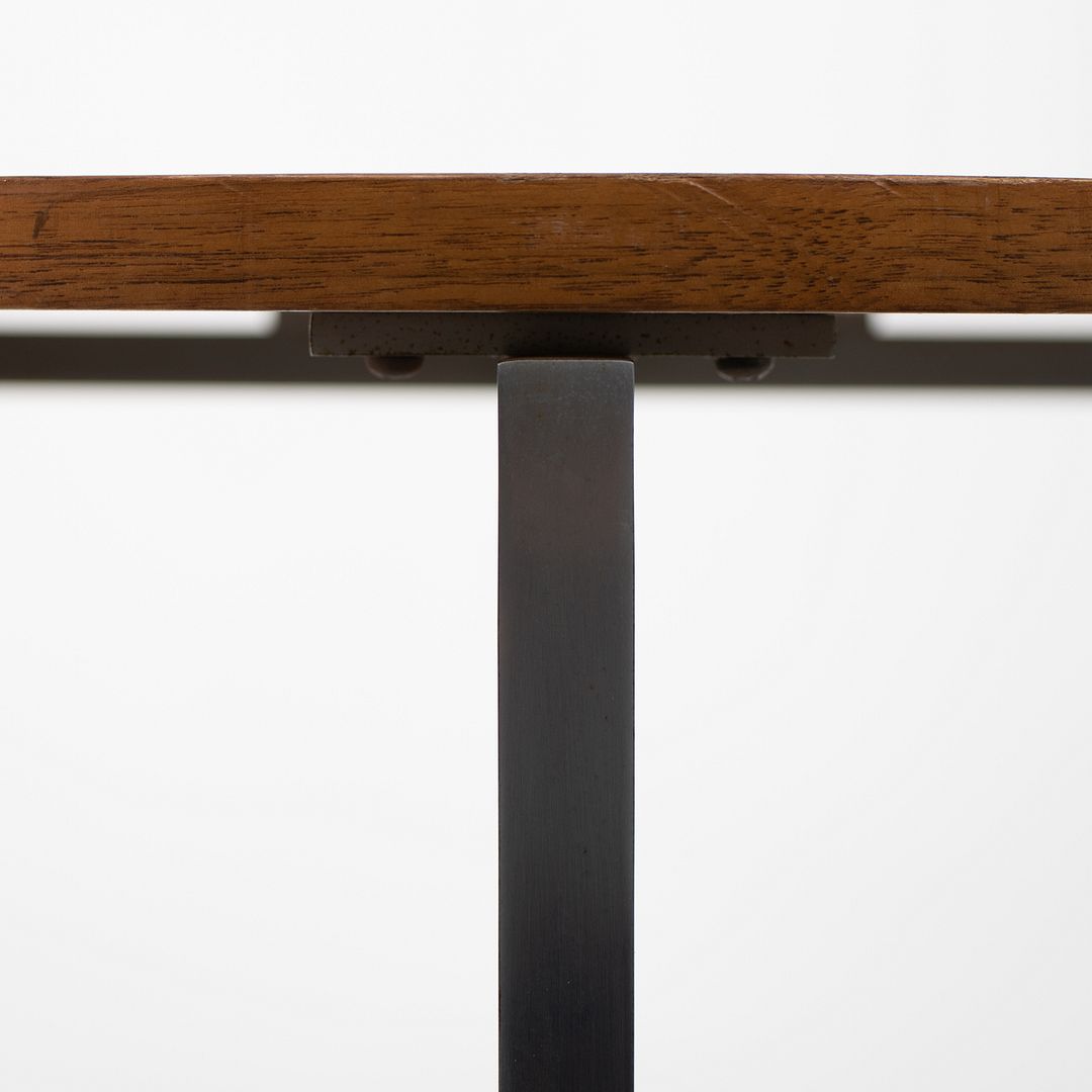 1960s Pair of Side Tables, Model 2562T by Florence Knoll in Walnut and Steel