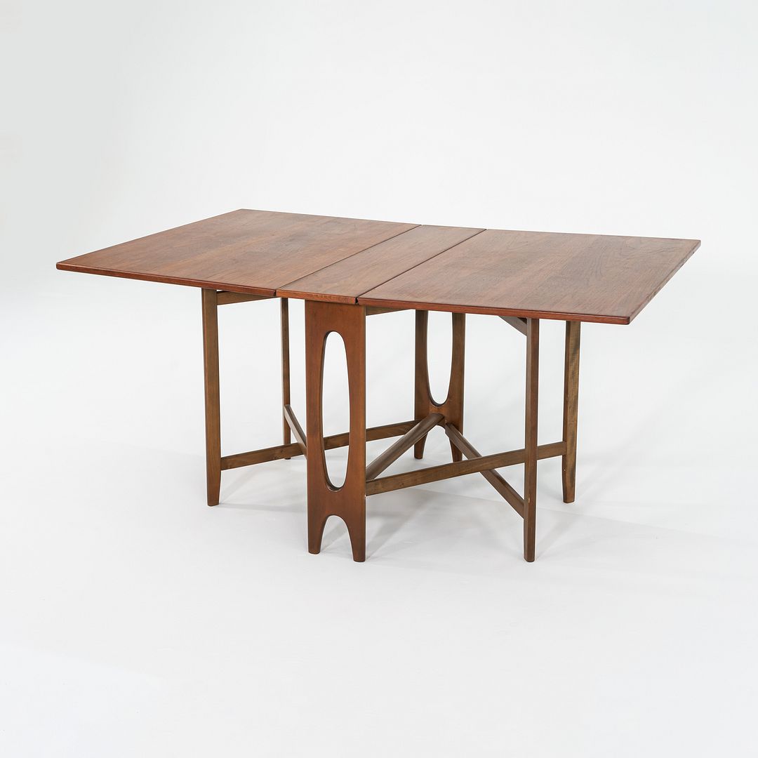 SOLD 1960s Extension Gate Leg Dining Table by Bendt Winge for Kleppes Mobelfabrikk