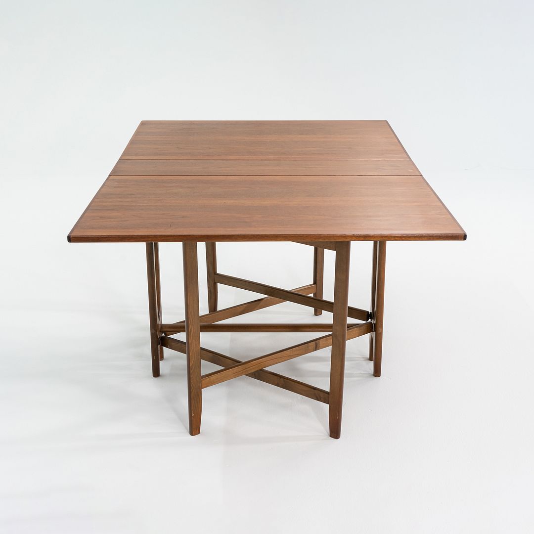 SOLD 1960s Extension Gate Leg Dining Table by Bendt Winge for Kleppes Mobelfabrikk