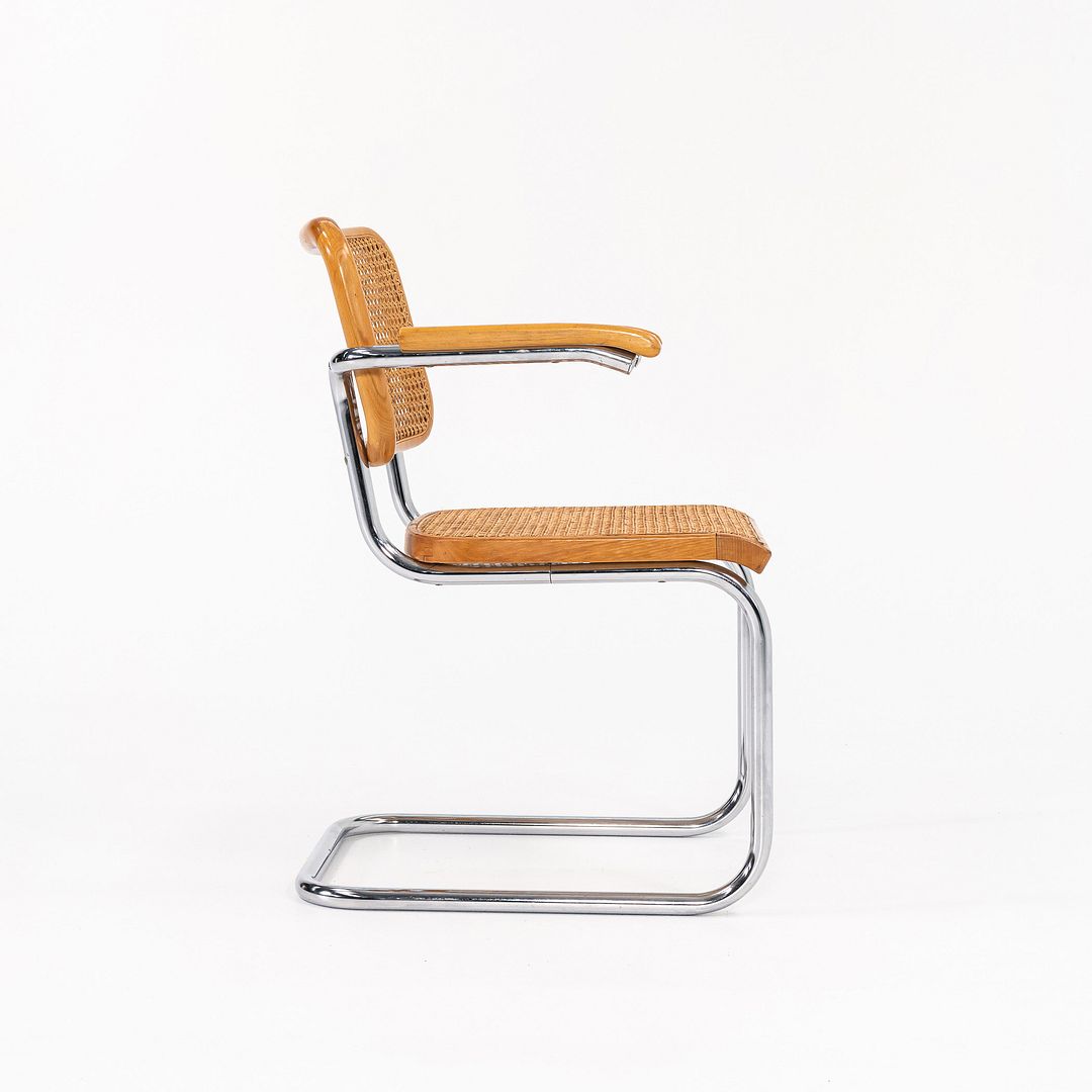 1970s B64 Cesca Armchair by Marcel Breuer for Knoll / Thonet in Beech with Cane 1x Available