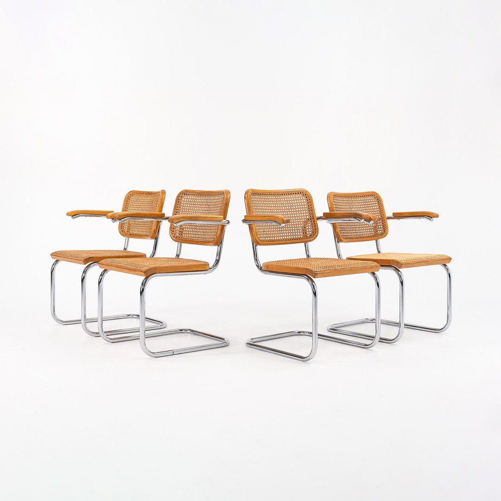 1970s B64 Cesca Armchair by Marcel Breuer for Knoll / Thonet in Beech with Cane 1x Available