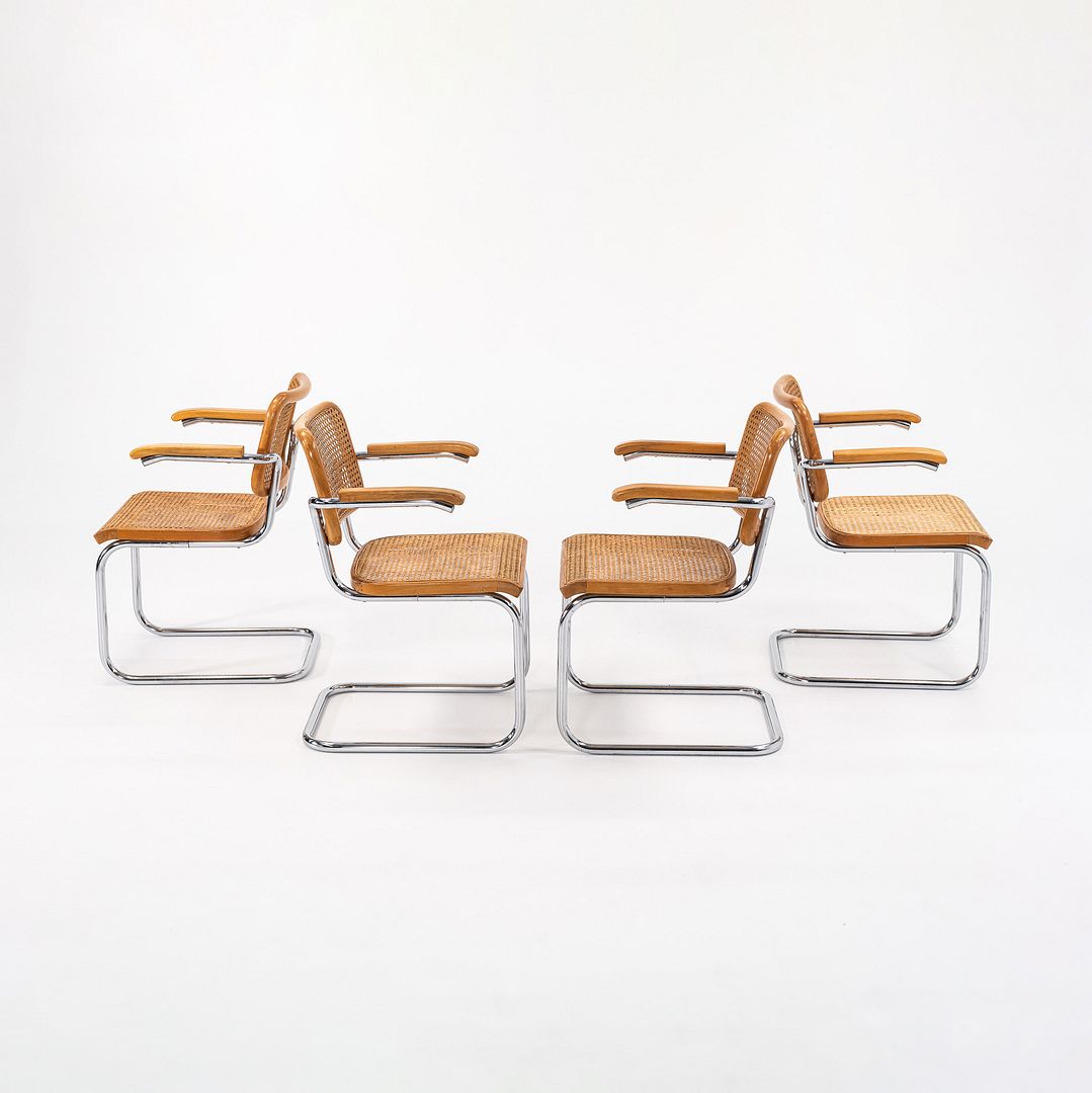 1970s B64 Cesca Armchair by Marcel Breuer for Knoll / Thonet in Beech with Cane 1x Available