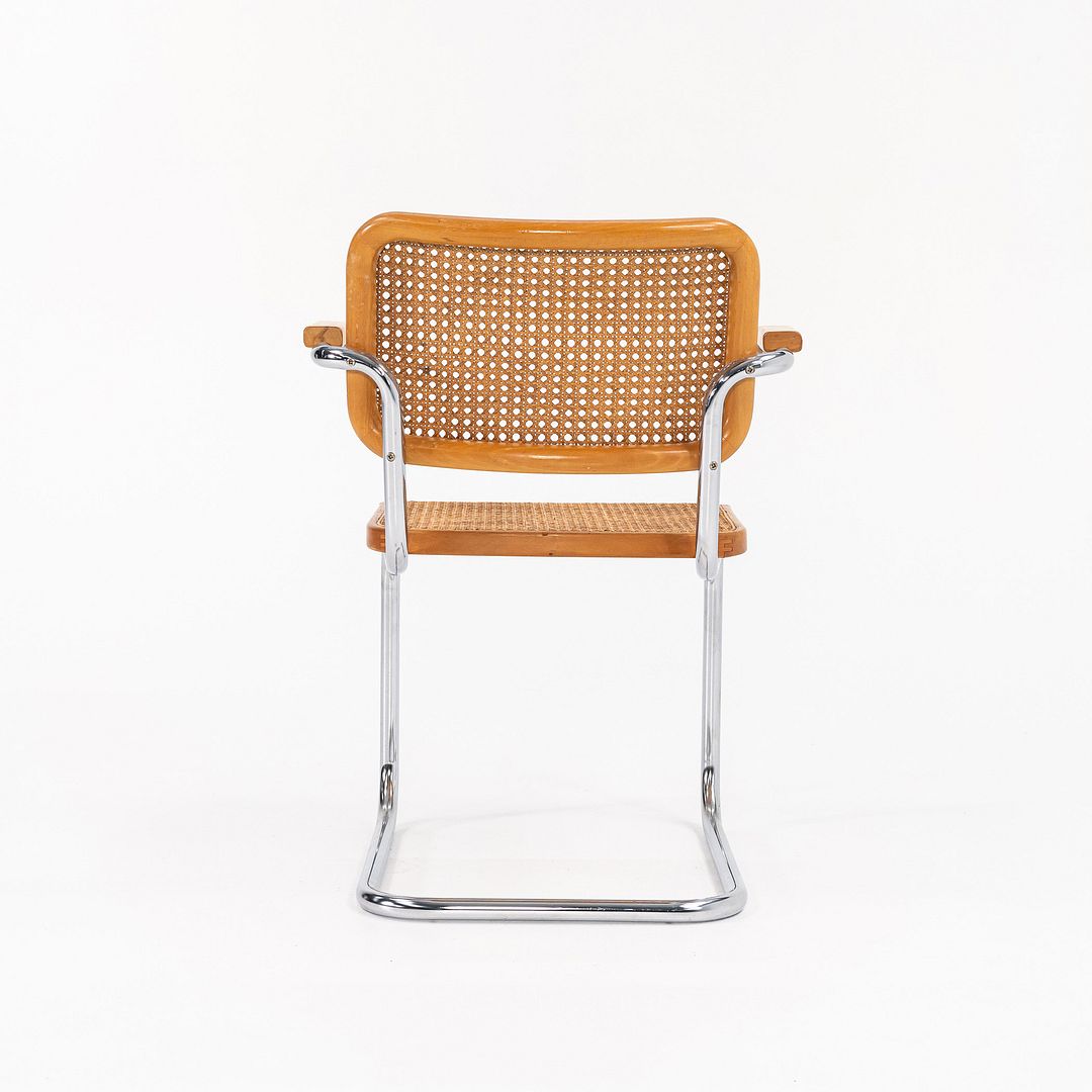 1970s B64 Cesca Armchair by Marcel Breuer for Knoll / Thonet in Beech with Cane 1x Available