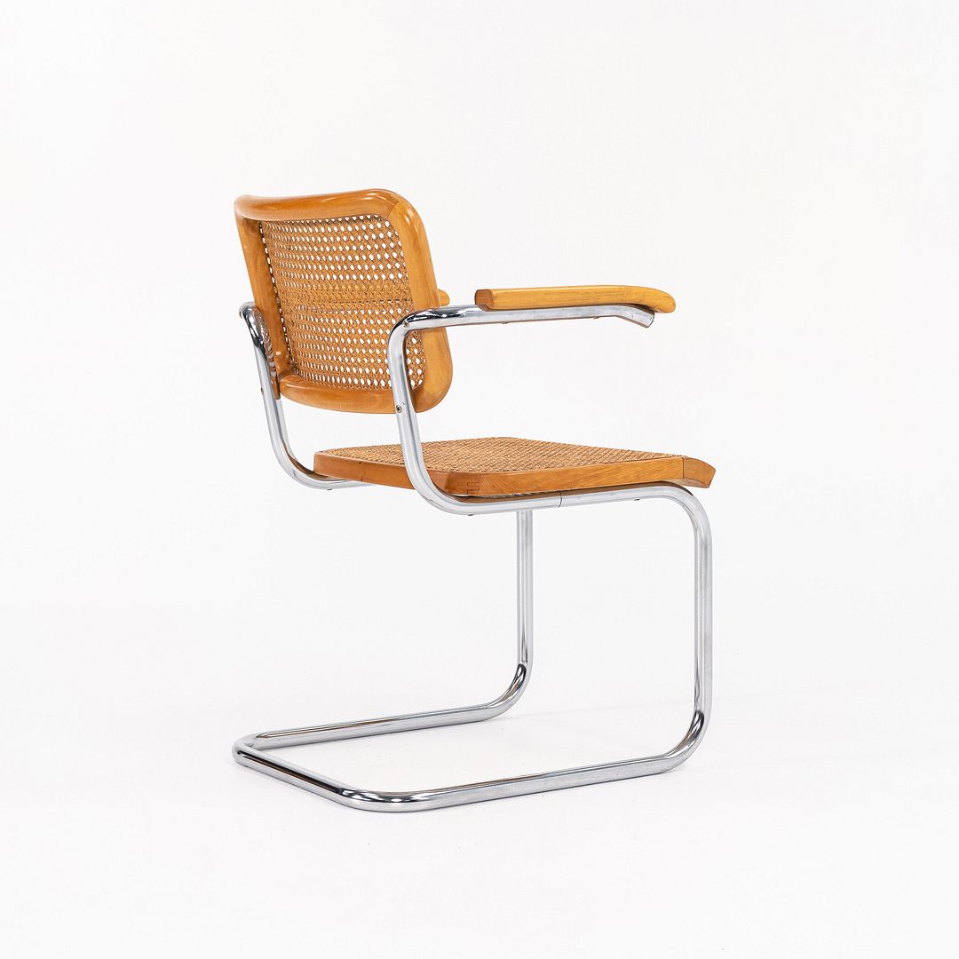 1970s B64 Cesca Armchair by Marcel Breuer for Knoll / Thonet in Beech with Cane 1x Available