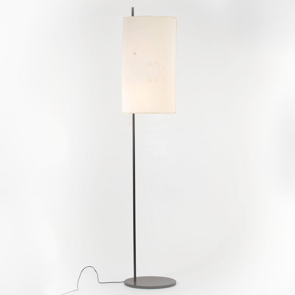 1958 AJ Royal Floor Lamp by Arne Jacobsen for Louis Poulsen in Steel and Fabric