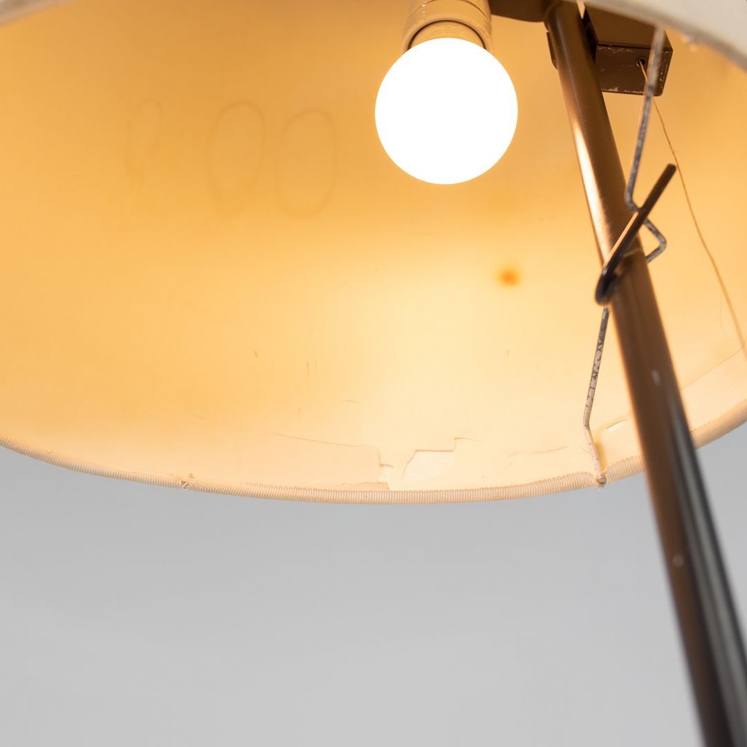 1958 AJ Royal Floor Lamp by Arne Jacobsen for Louis Poulsen in Steel and Fabric