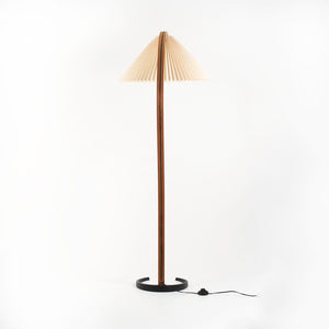 1971 Mads Caprani for Caprani Light AS Timberline Floor Lamp with Linen Shade