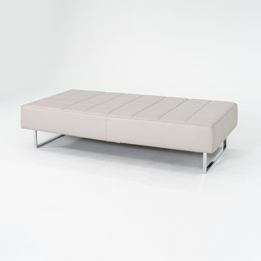 2013 Quadra Bench by Pierluigi Cerri and Alessandro Colombo for Poltrona Frau in Steel and Leather 3x Available