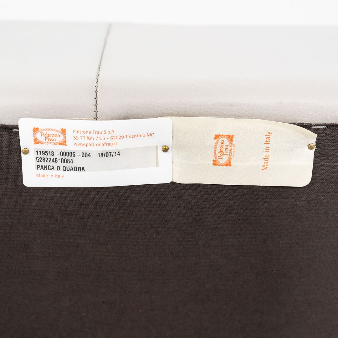 2013 Quadra Bench by Pierluigi Cerri and Alessandro Colombo for Poltrona Frau in Steel and Leather 3x Available