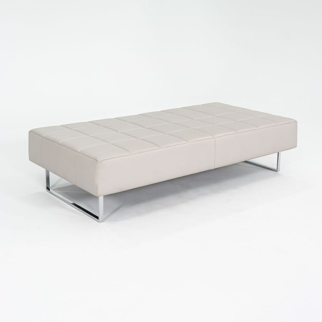 2013 Quadra Bench by Pierluigi Cerri and Alessandro Colombo for Poltrona Frau in Steel and Leather 3x Available
