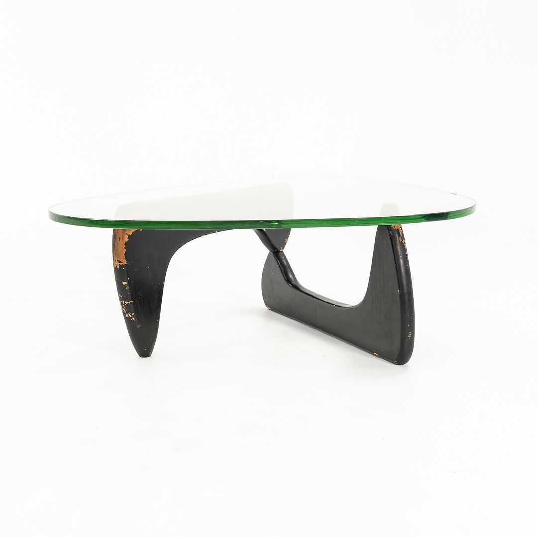 1950s IN-50 Table by Isamu Noguchi for Herman Miller Birch, Glass, Paint