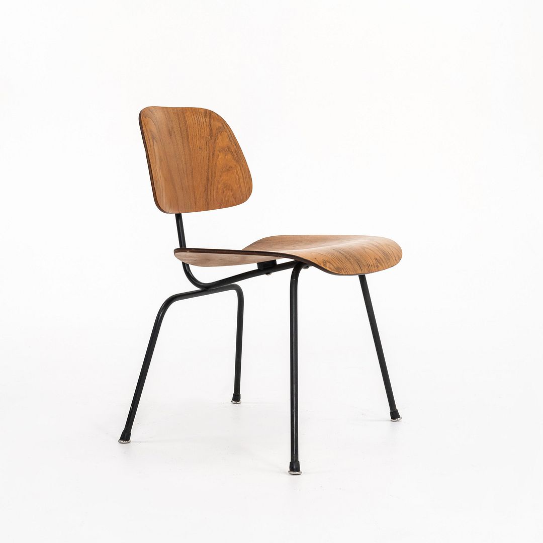 1954 Charles and Ray Eames for Herman Miller Dining Side Chair DCM in Calico Ash