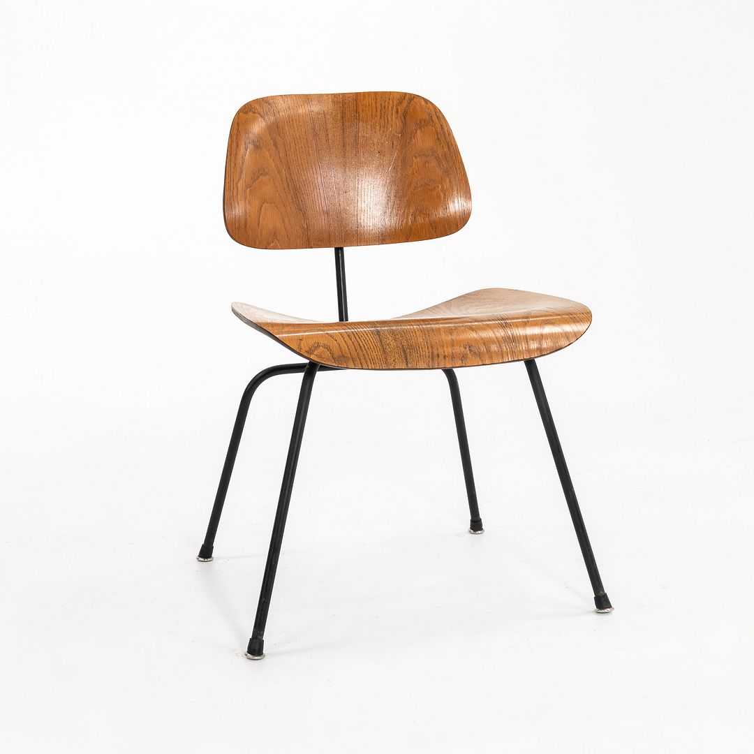 1954 Charles and Ray Eames for Herman Miller Dining Side Chair DCM in Calico Ash