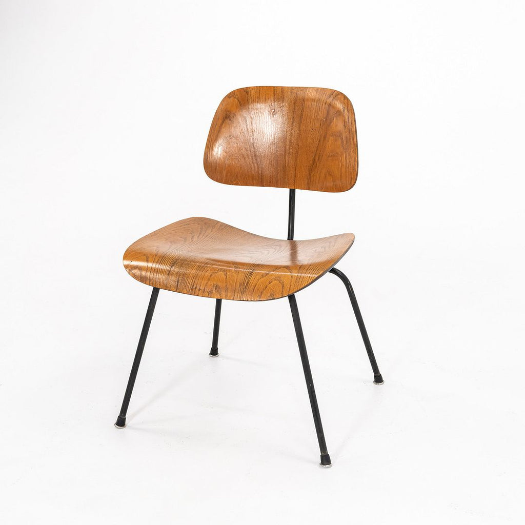 1954 Charles and Ray Eames for Herman Miller Dining Side Chair DCM in Calico Ash