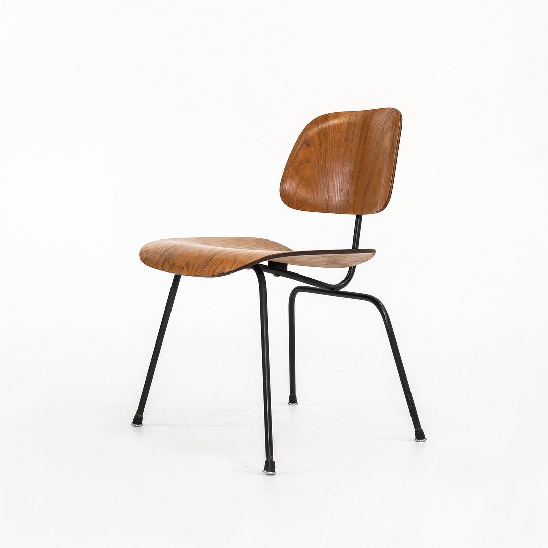 1954 Charles and Ray Eames for Herman Miller Dining Side Chair DCM in Calico Ash