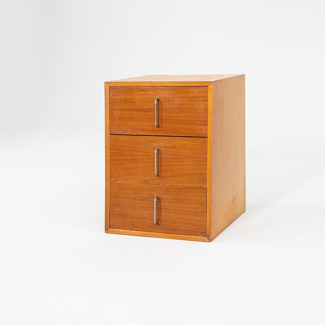 1950s George Nelson for Herman Miller BCS Three Drawer Cabinet Walnut (No Bench)