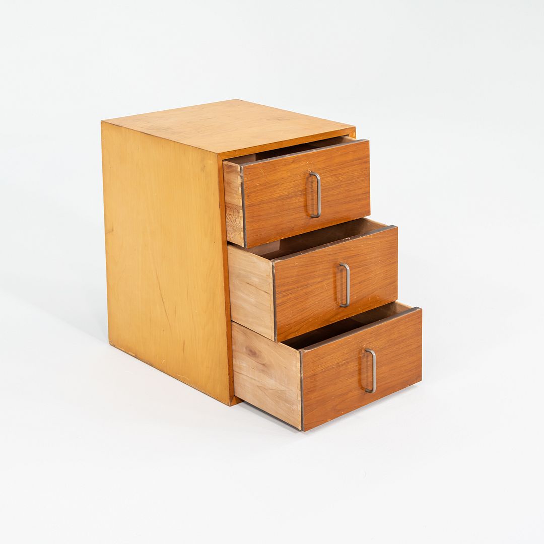 1950s George Nelson for Herman Miller BCS Three Drawer Cabinet Walnut (No Bench)