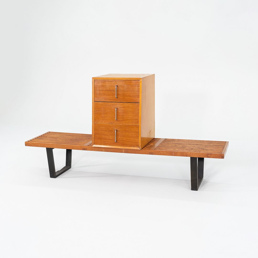 1950s George Nelson for Herman Miller BCS Three Drawer Cabinet Walnut (No Bench)