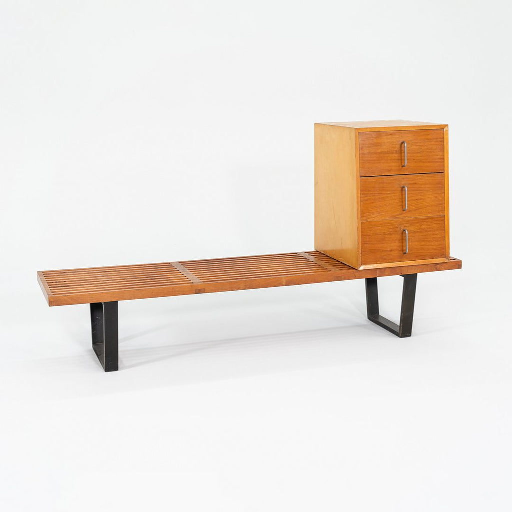 1950s George Nelson for Herman Miller BCS Three Drawer Cabinet Walnut (No Bench)