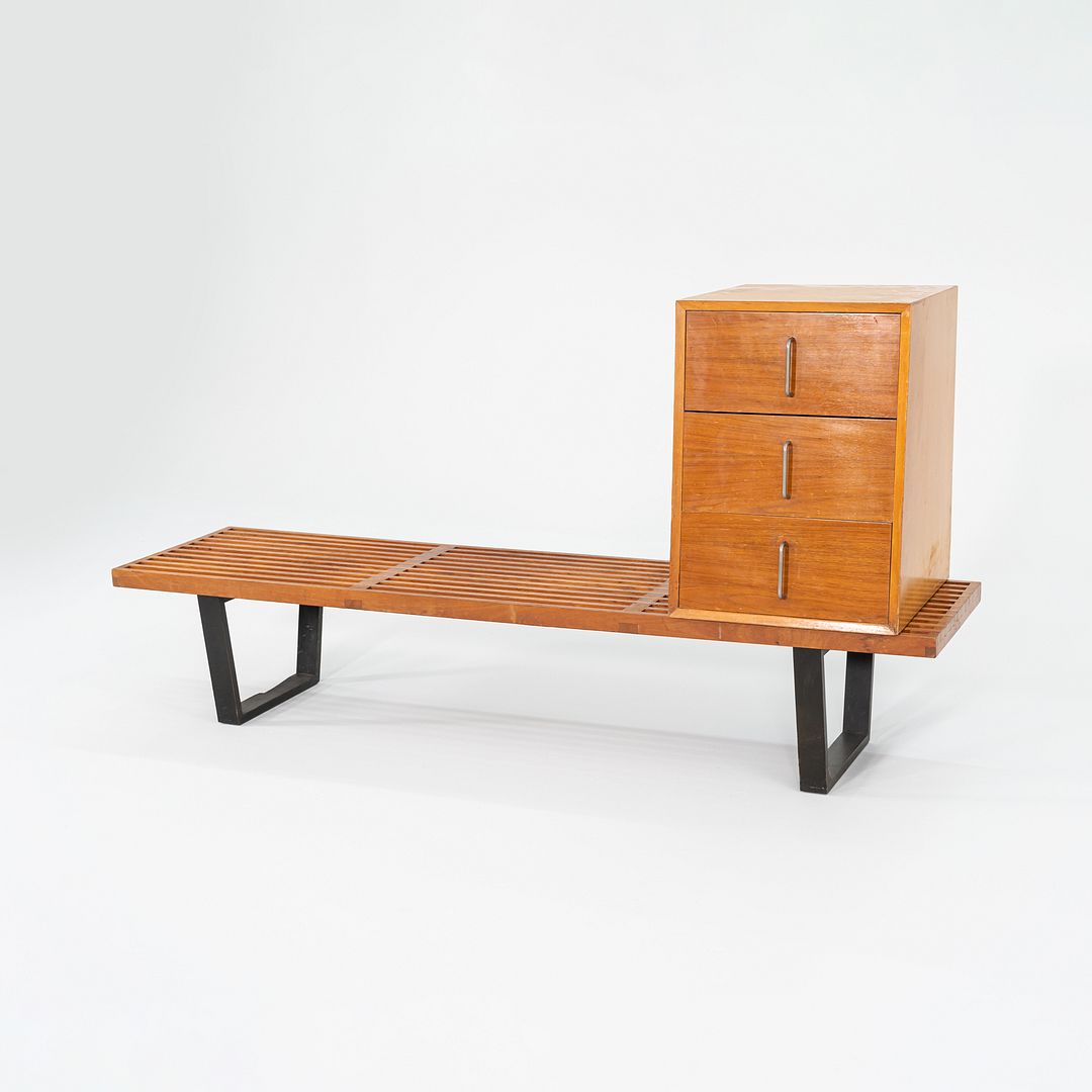 1950s George Nelson for Herman Miller BCS Three Drawer Cabinet Walnut (No Bench)