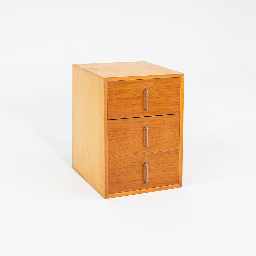 1950s George Nelson for Herman Miller BCS Three Drawer Cabinet Walnut (No Bench)