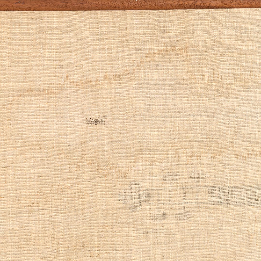 C. 1960s Ross F. Littell Linen Scroll Wall Hanging of Instruments, Example #1