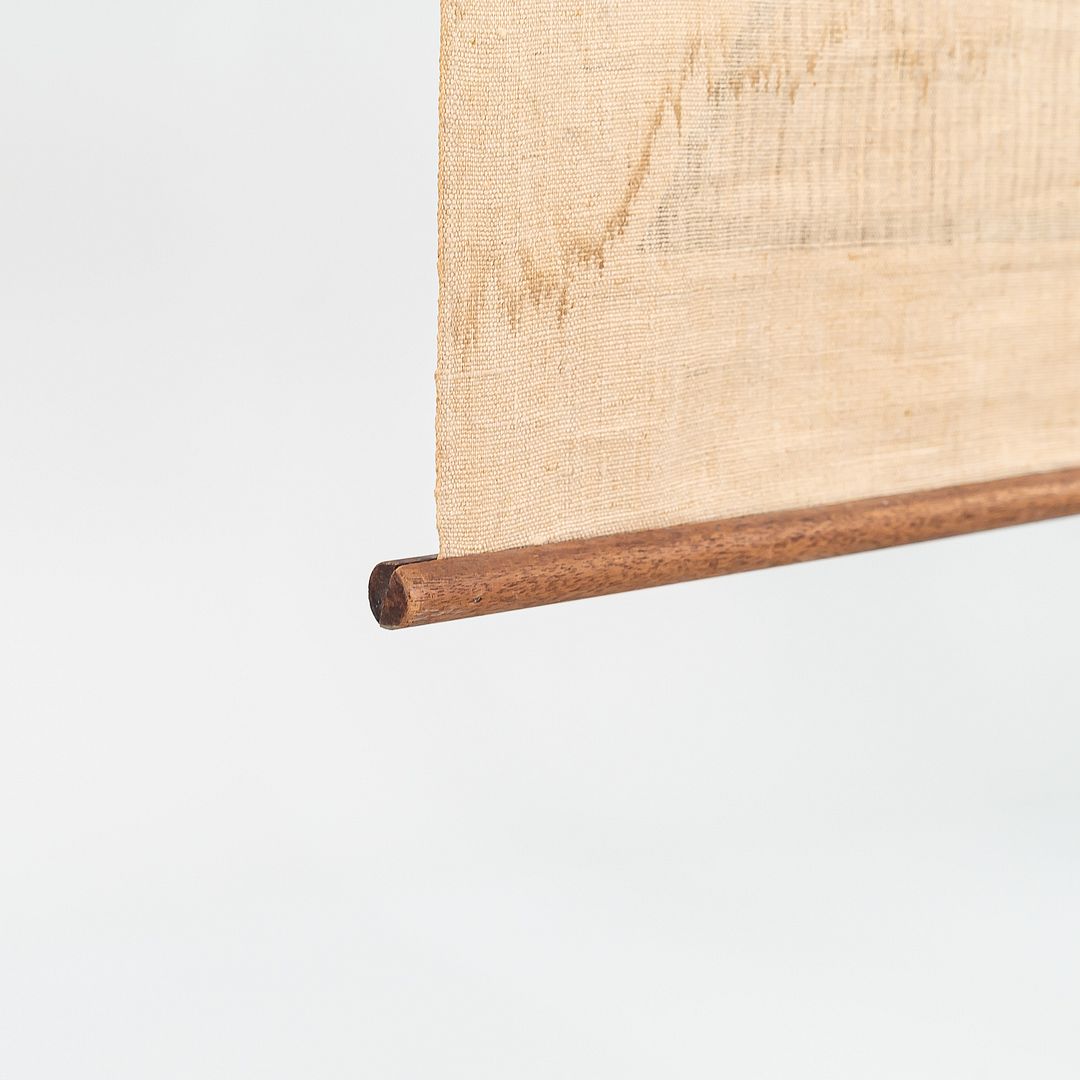 C. 1960s Ross F. Littell Linen Scroll Wall Hanging of Instruments, Example #1