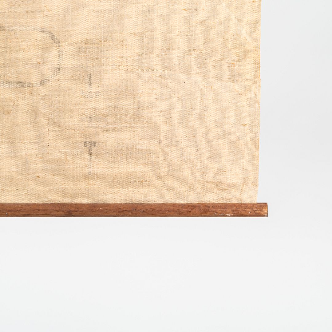 C. 1960s Ross F. Littell Linen Scroll Wall Hanging of Instruments, Example #1