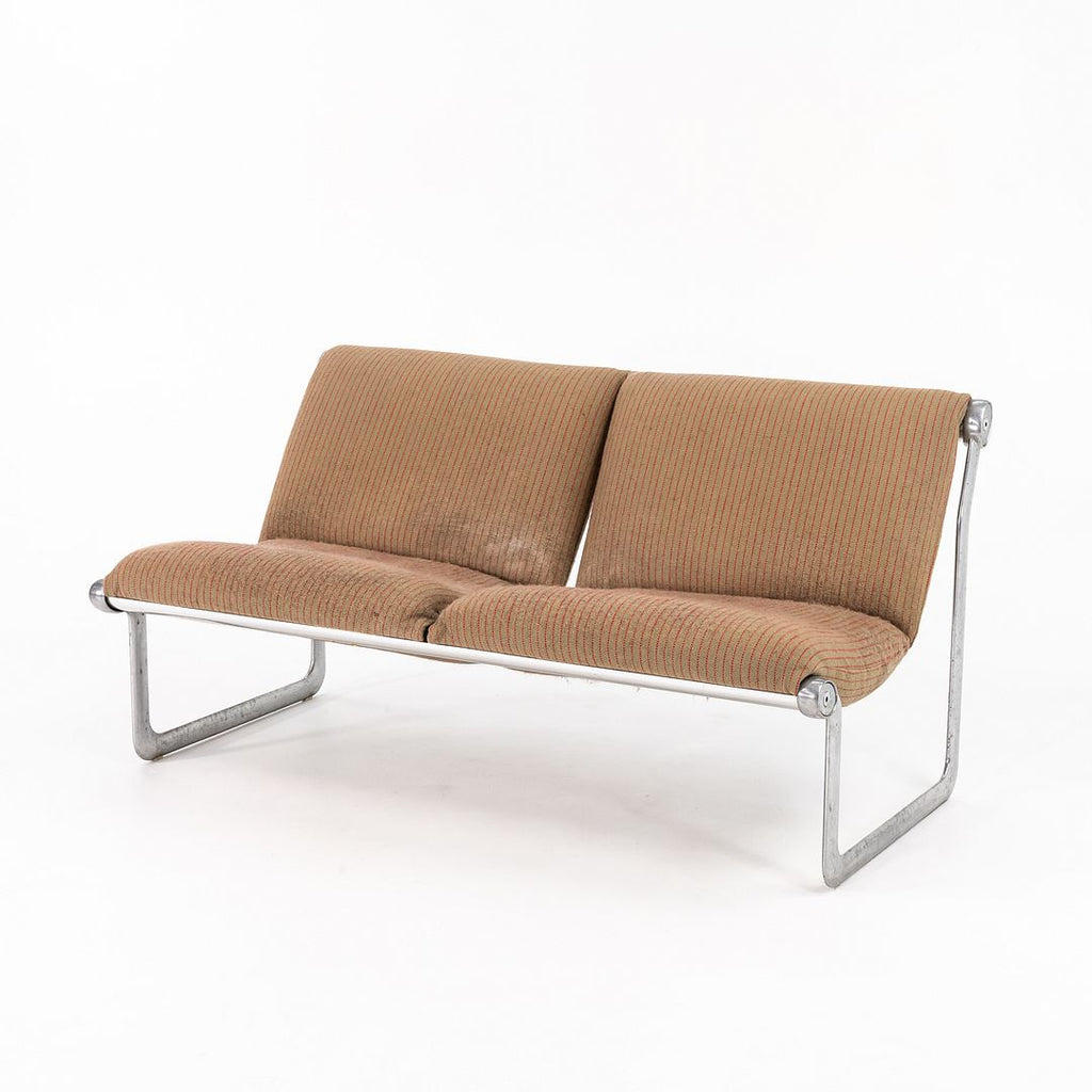 1970s Two-Seat Sling Sofa by Bruce Hannah and Andrew Morrison for Knoll in Fabric
