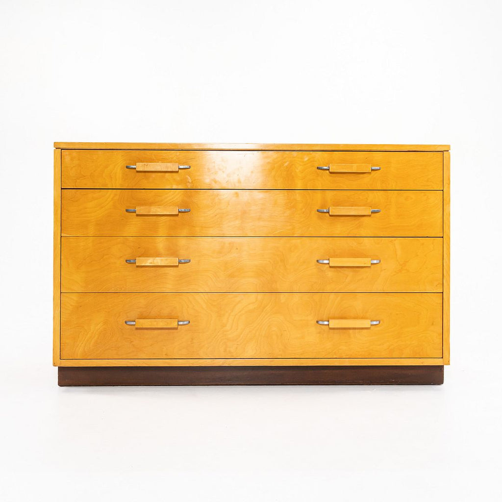 1939 Flexible Home Arrangements 4-Drawer Dresser Cabinet by Eliel Saarinen, J. Robert Swanson, Pipsan Saarinen Swanson for Johnson Furniture Co. in Birch