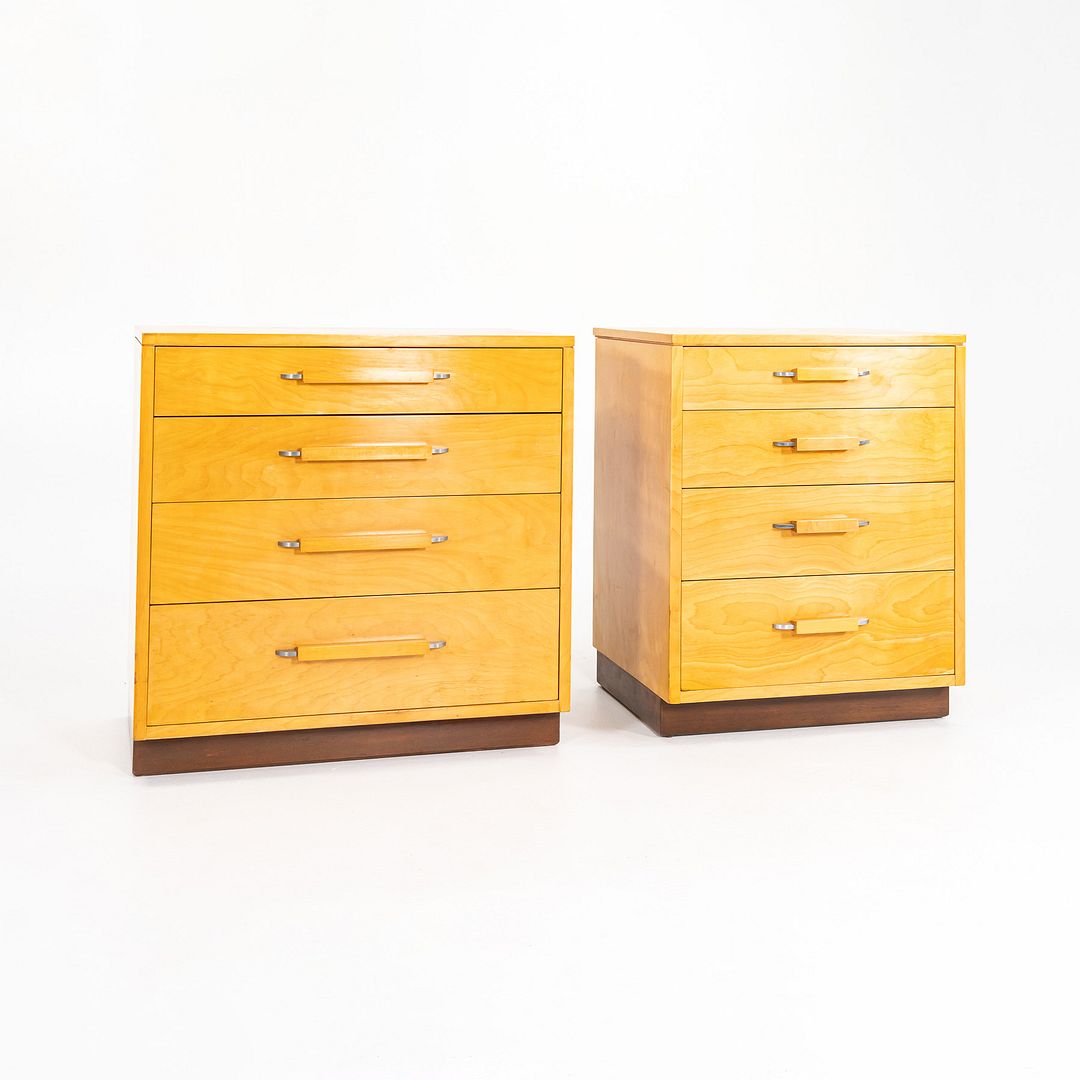 1939 Flexible Home Arrangements Birch 4-Drawer Dresser Cabinet by Eliel Saarinen, J. Robert Swanson, Pipsan Saarinen Swanson for Johnson Furniture Co. in Birch