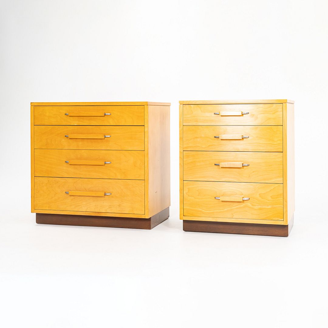 1939 Flexible Home Arrangements Birch 4-Drawer Dresser Cabinet by Eliel Saarinen, J. Robert Swanson, Pipsan Saarinen Swanson for Johnson Furniture Co. in Birch