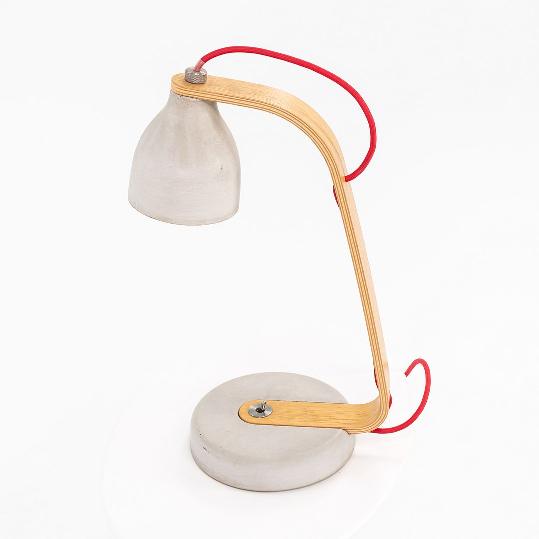 2019 Heavy Desk Light by Benjamin Hubert Studio for Decode London Concrete & Oak