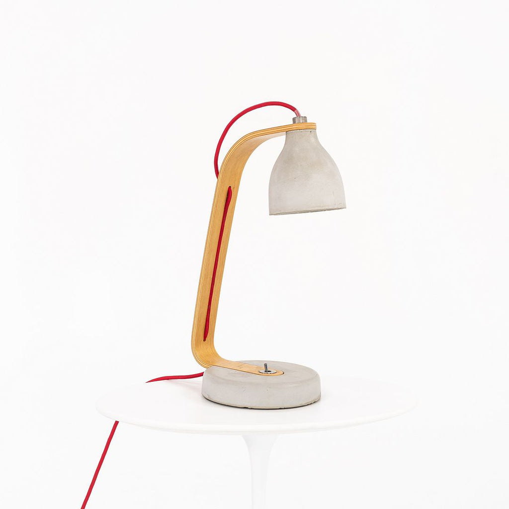 2019 Heavy Desk Light by Benjamin Hubert Studio for Decode London Concrete & Oak