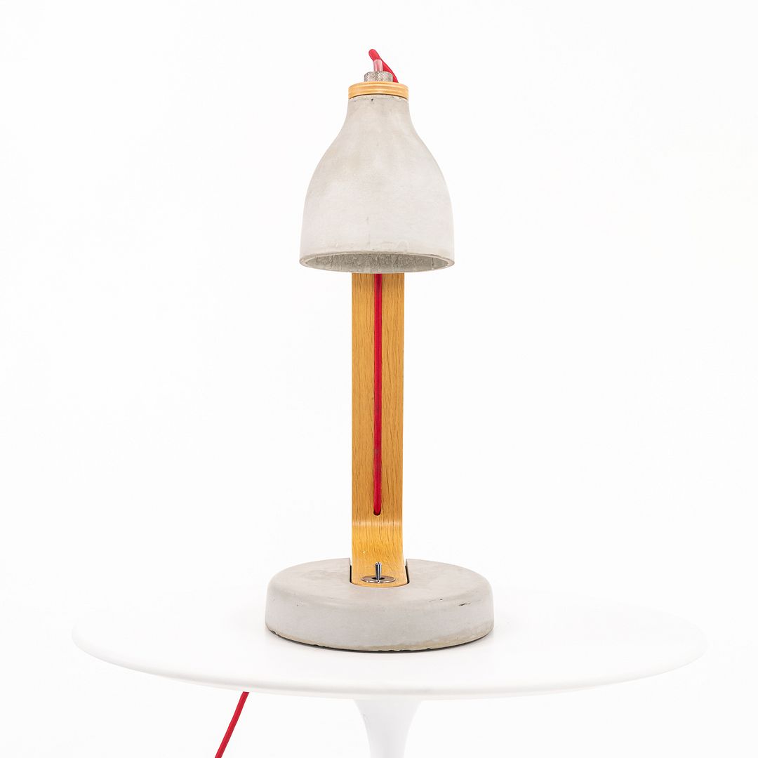 2019 Heavy Desk Light by Benjamin Hubert Studio for Decode London Concrete & Oak